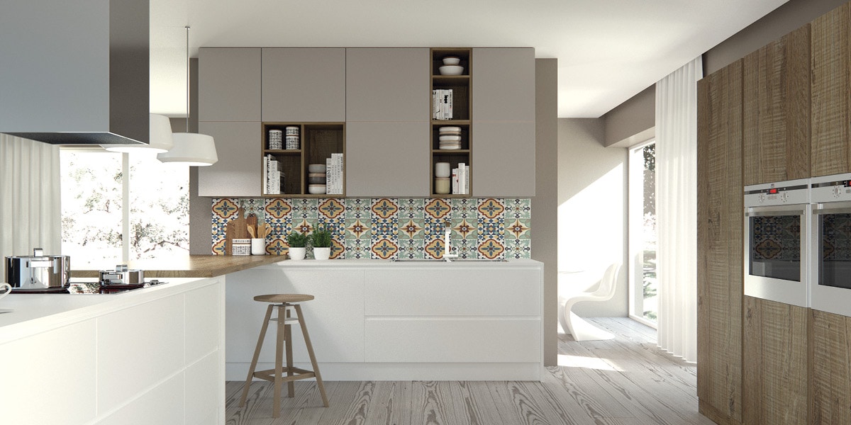 Break the monotony in your kitchen with a touch of color