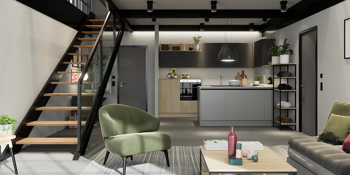 Small spaces, big ideas. Cannoli, a beautiful studio apartment