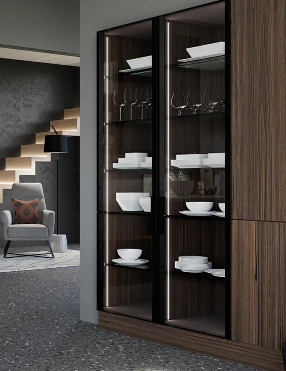 centro kitchen κουζινα, black forest βιτρίνα