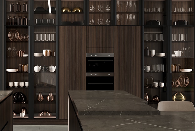 centro kitchen, kitchen, design collection, modern, vitrine