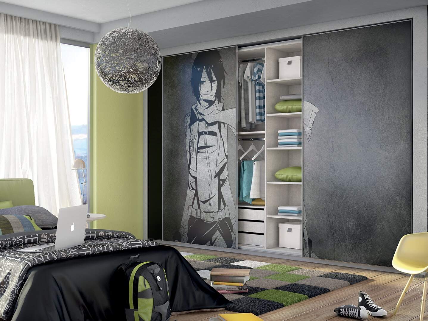 centro kitchen, ντουλάπα, συρόμενη ντουλάπα υπνοδωματίου, εκτύπωση, frame