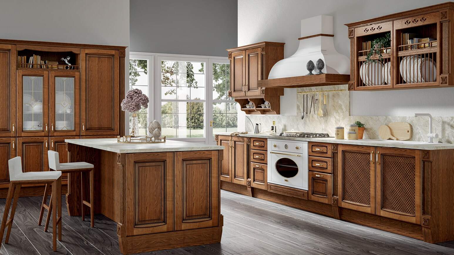 centro kitchen κουζίνα frame κλασσική Walnut Cake