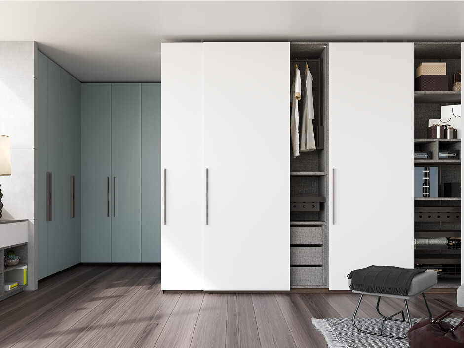 centro kitchen, ντουλάπα, συρόμενη ντουλάπα, υπνοδωμάτιο, λευκές πόρτες, salt