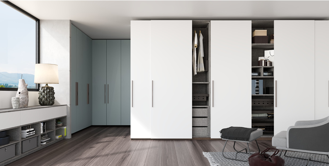 centro kitchen, ντουλάπα, συρόμενη ντουλάπα, υπνοδωμάτιο, λευκές πόρτες, salt