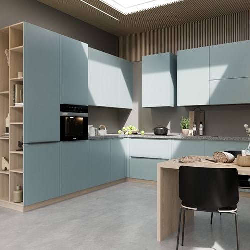 centro kitchen κουζίνα σε σχήμα Π